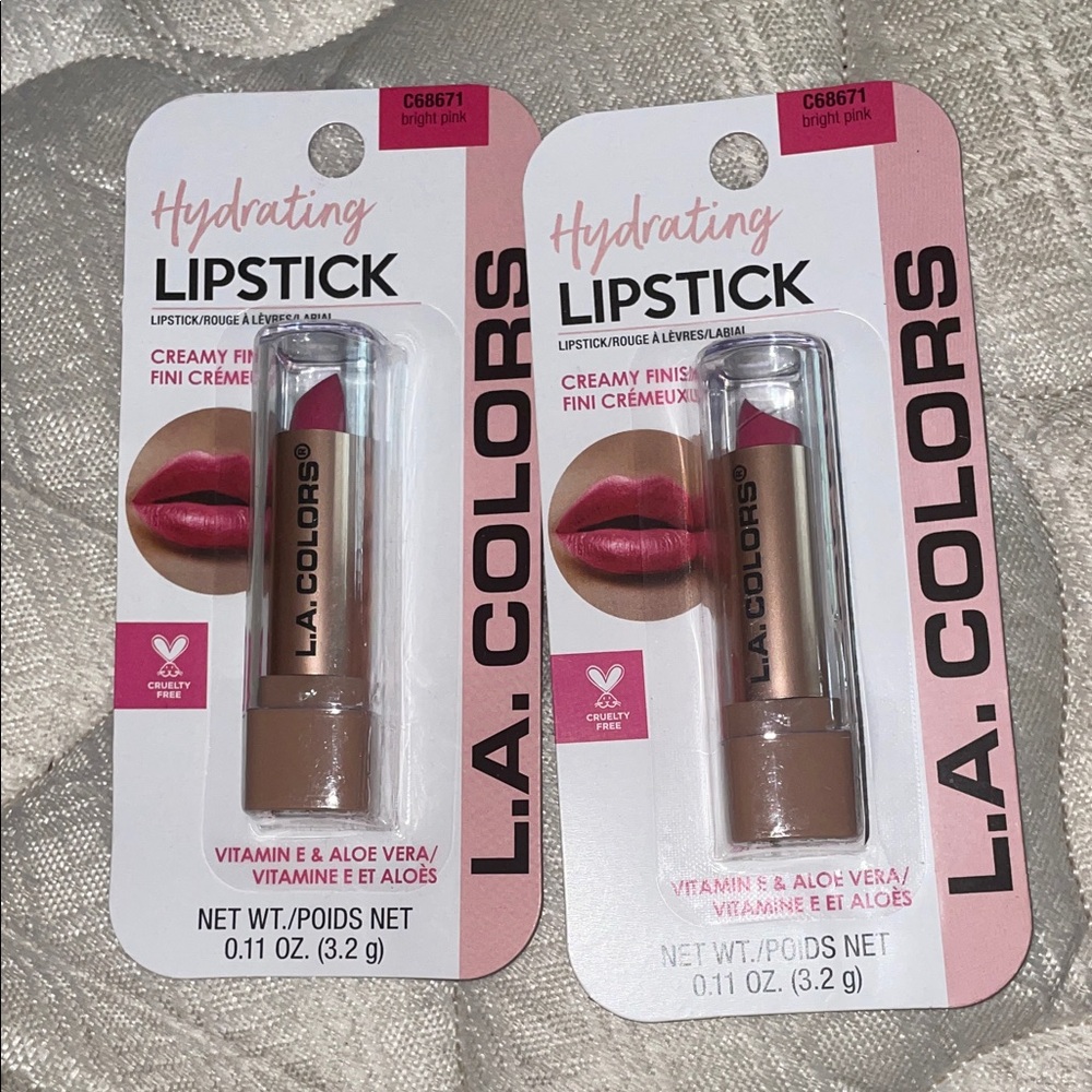 💥NEW ITEM 💥 L.A. Colors Hydrating Lipstick in Bright  Pink